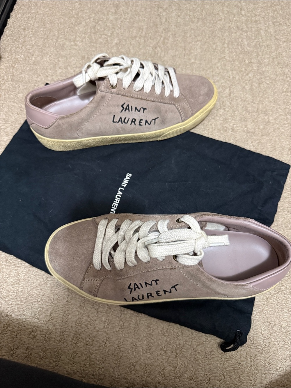 Saint Laurent court Suede Sneakers